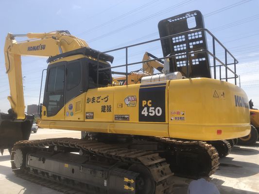 Excavateur hydraulique à chenille japonais Komatsu PC450 de 45 tonnes avec une capacité de seau de 2M3