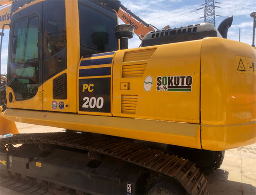 Excavateur hydraulique à rampe de 20 tonnes original Komatsu PC200 avec pompe hydraulique originale