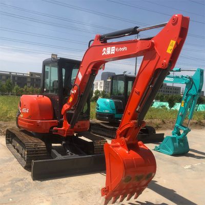 Excavateur Kubota KX165 d'occasion avec 5,5 tonnes de poids de fonctionnement et soupape hydraulique d'origine