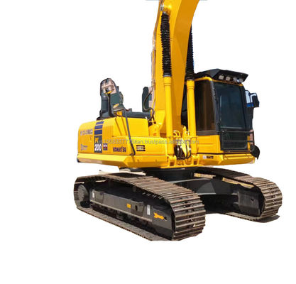 Excavateur Komatsu PC200 de 20 tonnes Japon Excavateur hydraulique à rampe d'occasion avec consommation