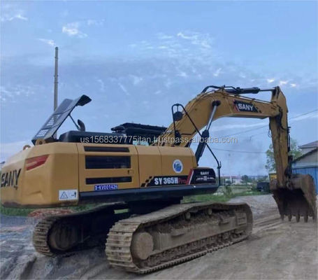 Excavateur à chenille SANY SY365H avec une capacité de seau de 1,9 m3 et un poids de machine de 36 800 kg