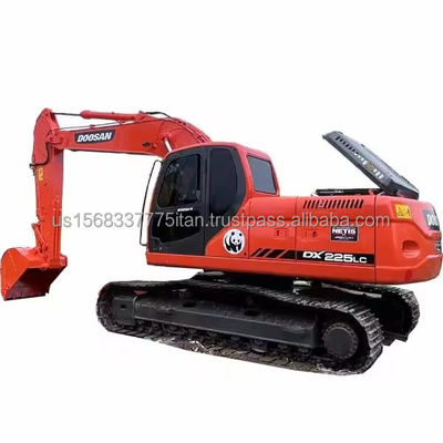 Peinture originale Doosan DX225 Excavator 22,5 tonnes utilisée pour les travaux de construction en 2016