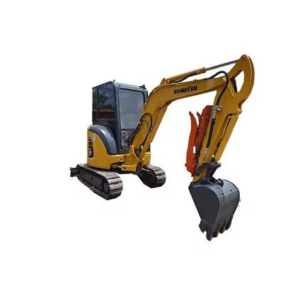 0.2M3 Capacité de seau Mini-excavatrice Komatsu PC35 utilisée depuis 2016 pour la construction