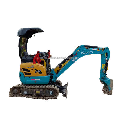 Excavateur KUBOTA KXU17 utilisé dans les ateliers de matériaux de construction avec moteur et roulement durable