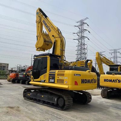 Excavateur hydraulique de 20 tonnes Komatsu PC200 pour la construction de moteurs à rouleaux moyens