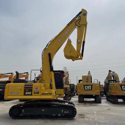 Excavateur hydraulique de 20 tonnes Komatsu PC200 pour la construction de moteurs à rouleaux moyens