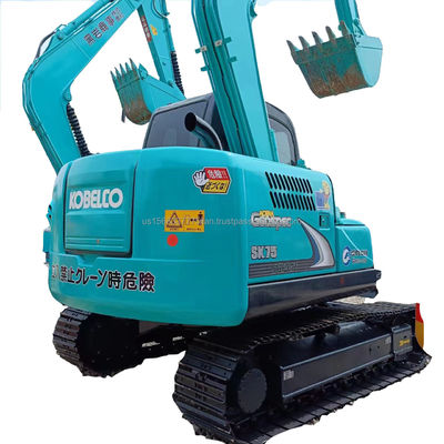 Kobelco SK75-8 Mini Excavateur hydraulique utilisé avec moteur de 42 kW en bon état