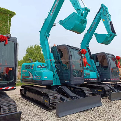 Excavateur hydraulique à rampe à rouleaux KOBELCO SK75-8 d'occasion 2016 avec soupape hydraulique d'origine