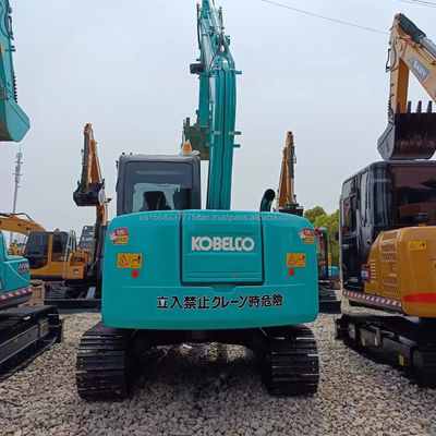 Excavateur hydraulique à rampe à rouleaux KOBELCO SK75-8 d'occasion 2016 avec soupape hydraulique d'origine
