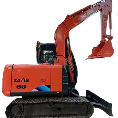 Mini-excavateur Hitachi ZX60 6 tonnes Excavateur hyperkinésique utilisé Fabriqué au Japon 6000 KG