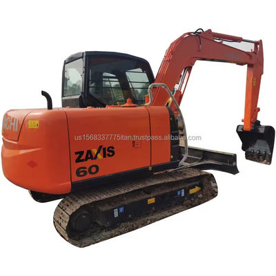 6 tonnes Hitachi ZX60 Mini Excavator et 0,33 M3 capacité de seau pour des applications polyvalentes