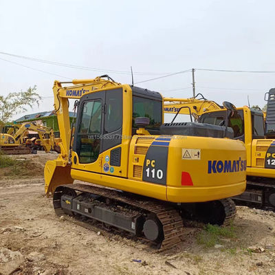 11 tonnes d'excavatrice hydraulique utilisée Komatsu PC110 avec une capacité de seau de 0,48 M3