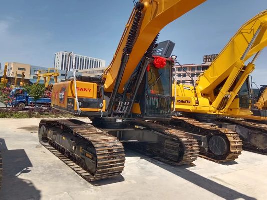 Excavateur Sany SY215C d'occasion avec cylindre hydraulique d'origine et capacité de seau de 1,1 m3