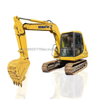 Excavateur d'occasion de 6 tonnes Komatsu PC60 avec soupape hydraulique d'origine et peu d'heures de travail