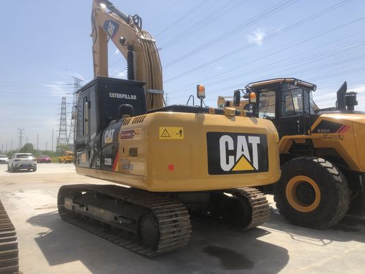 Excavateur CAT320 320D2 d'occasion d'une capacité de seau de 1 M3 et de 0 à 2000 heures de travail
