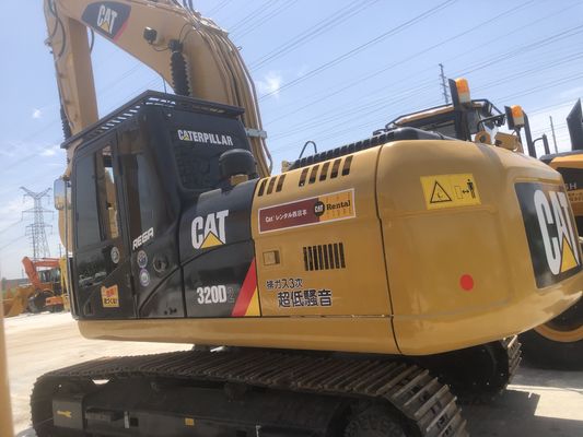 Excavateur CAT320 320D2 d'occasion d'une capacité de seau de 1 M3 et de 0 à 2000 heures de travail