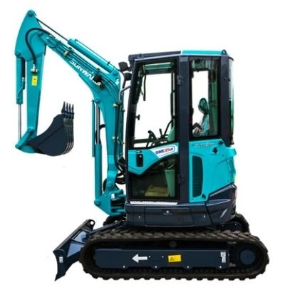Moteur Caterpillar et composants Hyundai utilisés sur la mini-excavatrice Sunward SWE60E de 6 tonnes
